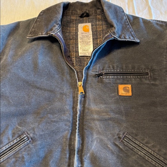 Carhartt Detroit J97 PTL Petrol Jacket , Slight Fade & Distress , Large , $375 - Picture 2 of 12